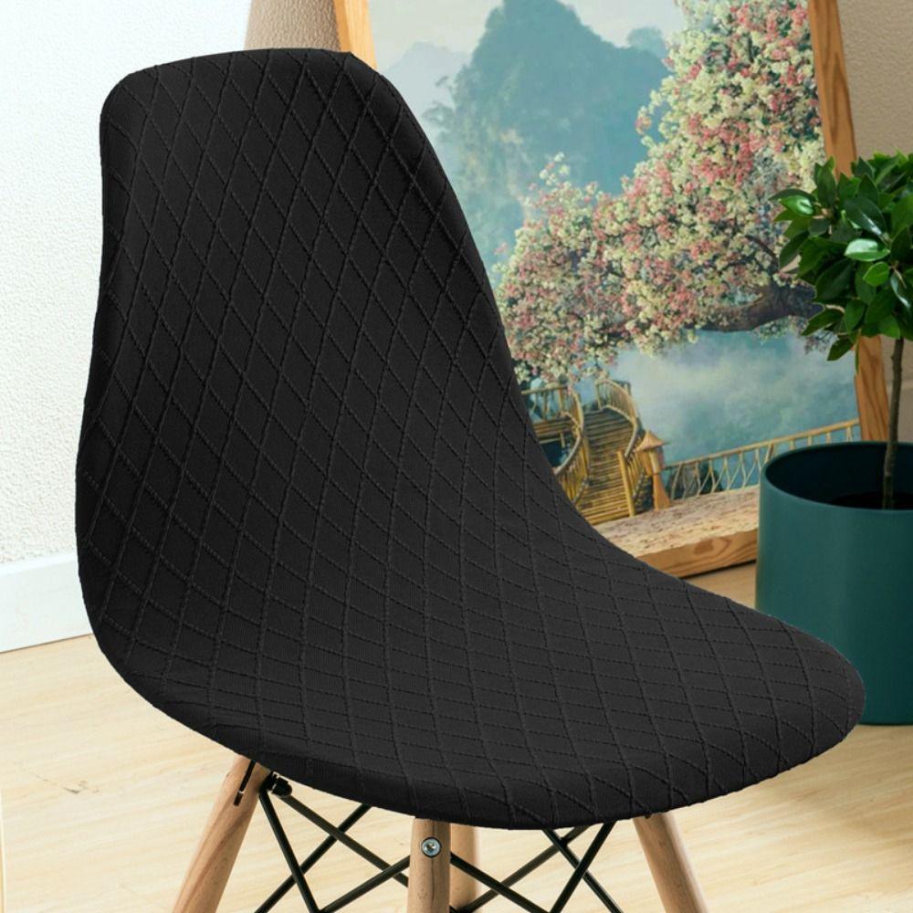 Stretchable Restaurant Stool Cover Soft Dust-proof Dining Chair Cover Washable Thickened Jacquard Stretch Chair Cover Kitchen