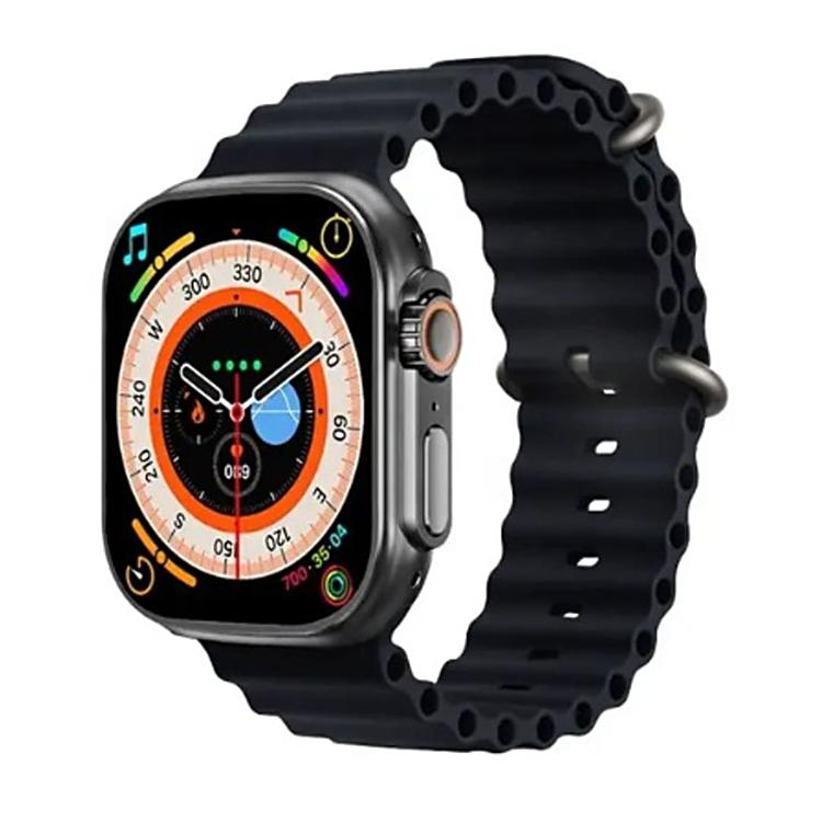 T800 Ultra 1.99 pollici Cinturino in Silicone Blu Oceano Smartwatch Supporto Frequenza Cardiaca / ECG