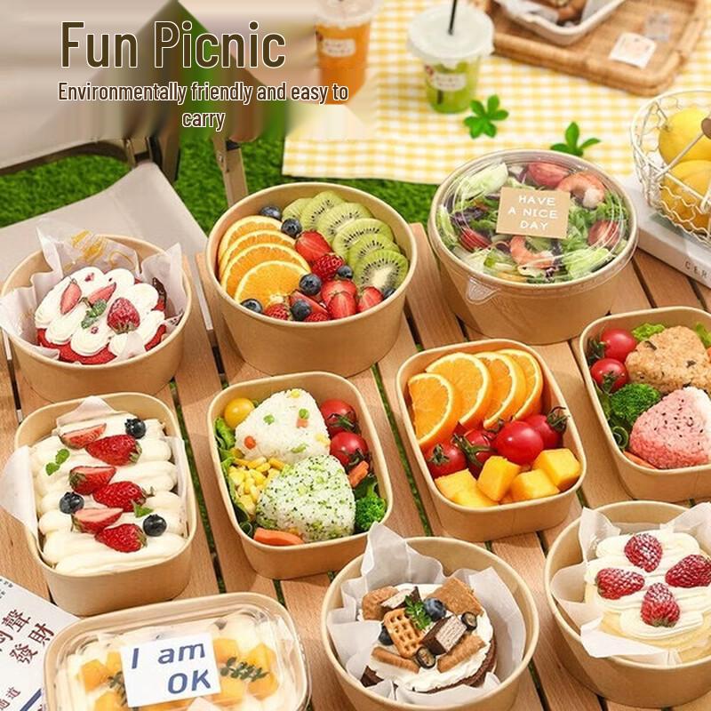Microwaveable Square Takeaway Lunch Box
