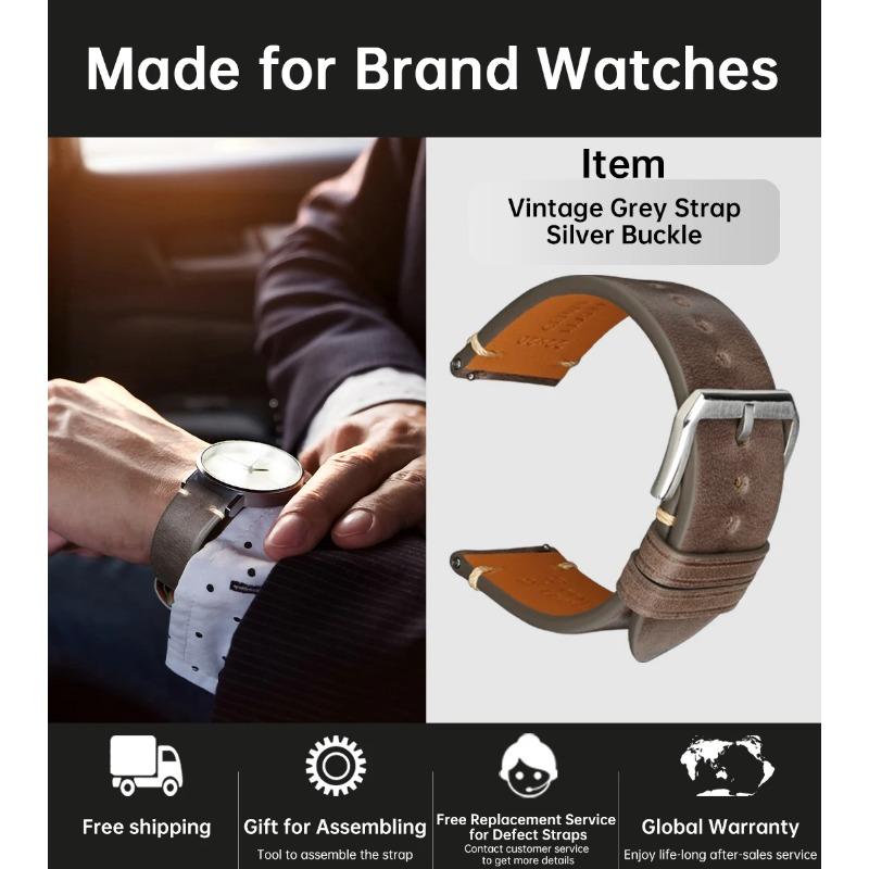 

Для MAIKES ремешок для часов ручной работы с пряжкой-бабочкой из коровьей кожи растительного дубления, сделанный в Италии, быстросъемный браслет, ремешок для часов 22mm