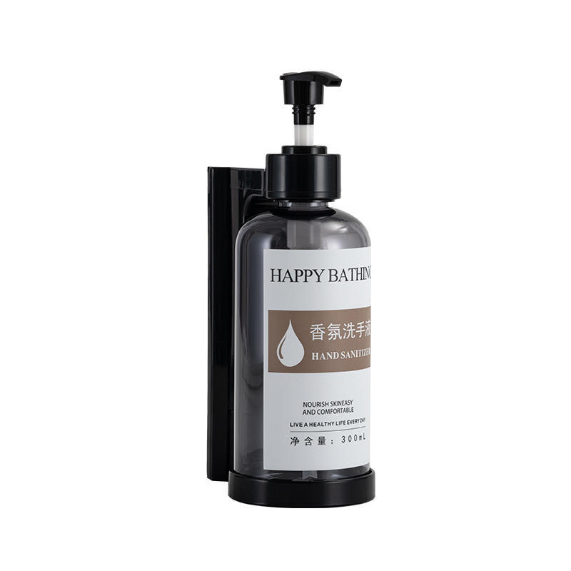 Wall Mounted Manual Soap Dispensers Hotel Shampoo and Shower Gel Separate Bottles Bathroom Shampoo Bottles with Pumps Drill