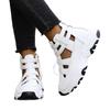 New Style Women's Shoes - Platform Heels, Hollowed-out Round Toe, Built-in Height, Sports Sandals