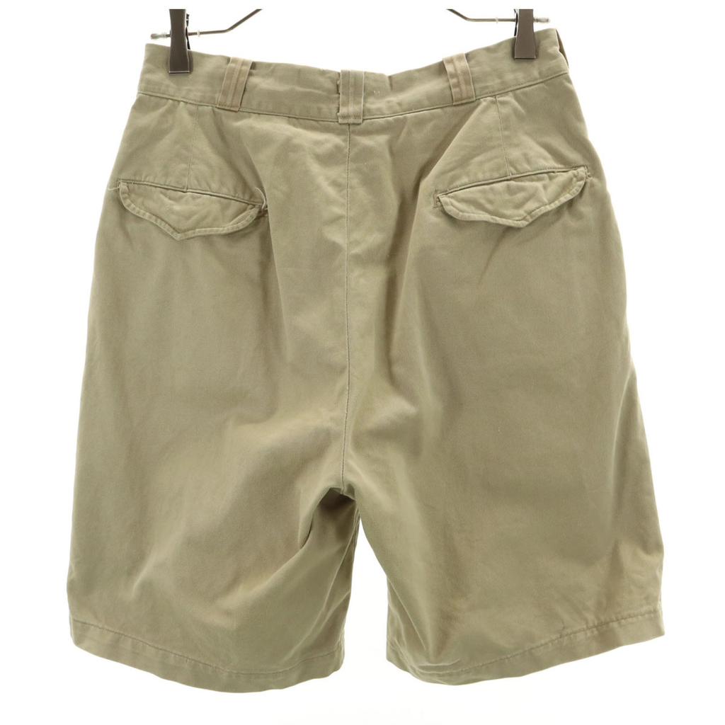US ARMY 50s Cut Off Chino Shorts W30 Khaki Beige Men's Used