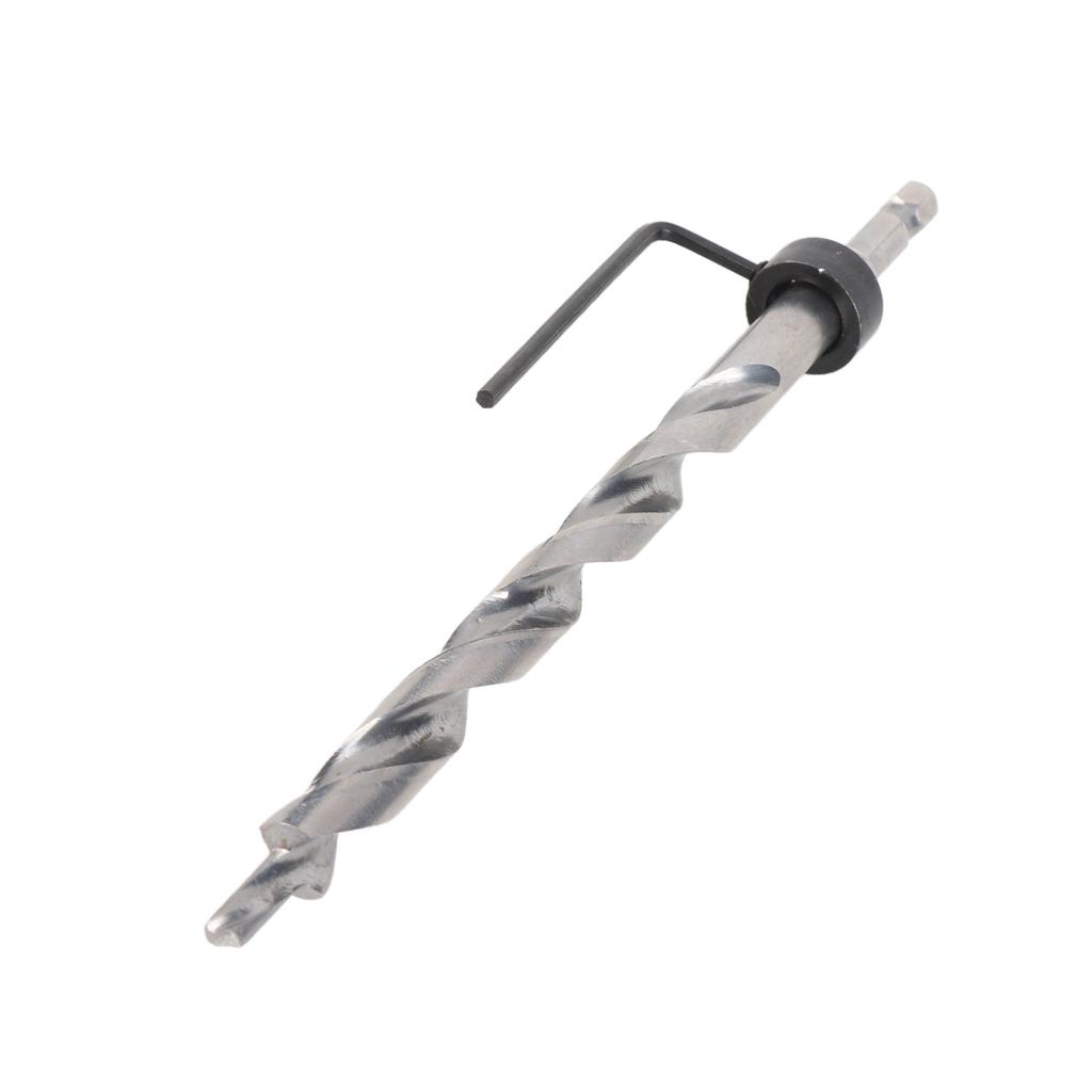 38" Inch Lip And Spur Point Drill Bit with Adjustable Depth Stop for Woodworking
