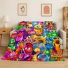 Musikspiel My Singing Monsters Cartoon Flanelldecke Weiche Überwurfdecke für Schlafzimmer Wohnzimmer Bett Reise Camping Picknick