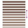 Double Roller Blind Brown 125x100 cm Fabric Width 120.9 cm Polyester