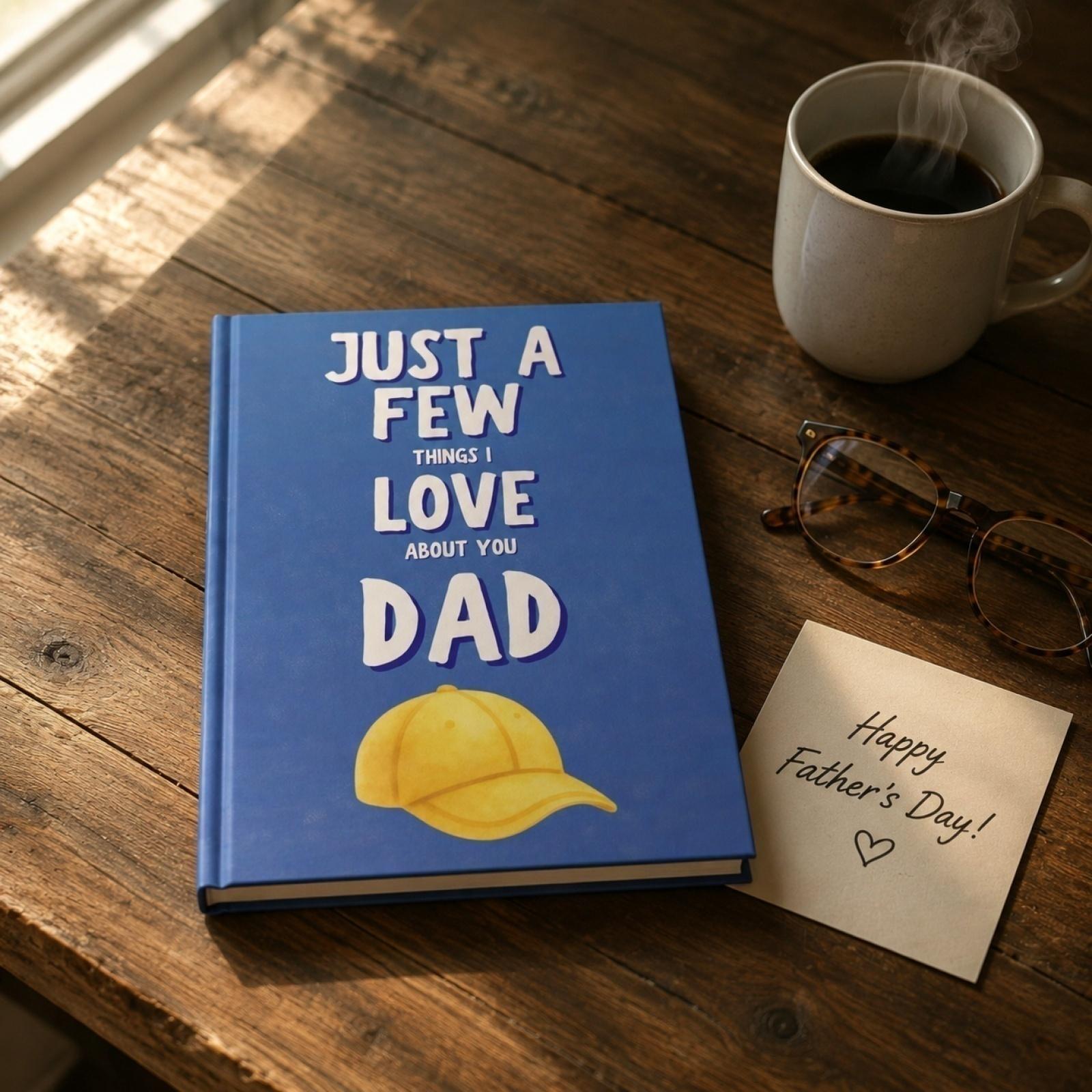 Just A Few Things I Love About You Dad Personalized Journal for Father Day Gift Keepsake Notebook for Writing Memories and Thoughts One Size