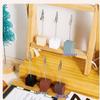 Solid Wood Vertical Sticky Note Holder with Alligator Clip Ornament