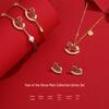 Tichiya Red Agate Earrings for Women - S925 Sterling Silver, Retro National Trend, Year of the Horse Design.