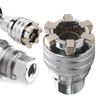 Univerzální klíč na matice 10-19 mm (3/8"-3/4") S adaptérem pro vrtačku 3/8", Průchozí sada nástrčných klíčů Pro mechanickou opravu