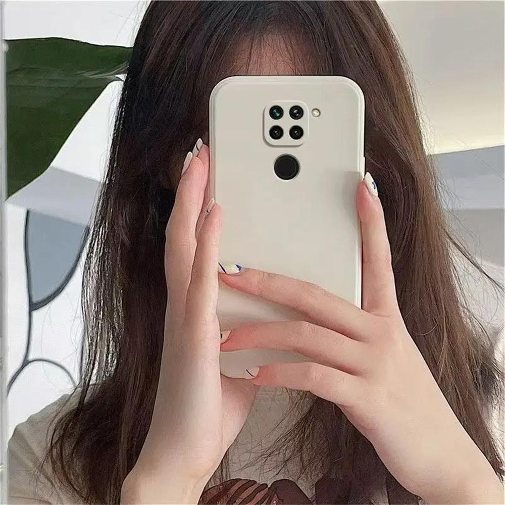 Für Xiaomi Redmi Note 9 4G TPU Weiche Hülle Luxuriöse Kamera-Schutzhülle Für Redmi Note 9 4G Flüssigsilikonhülle