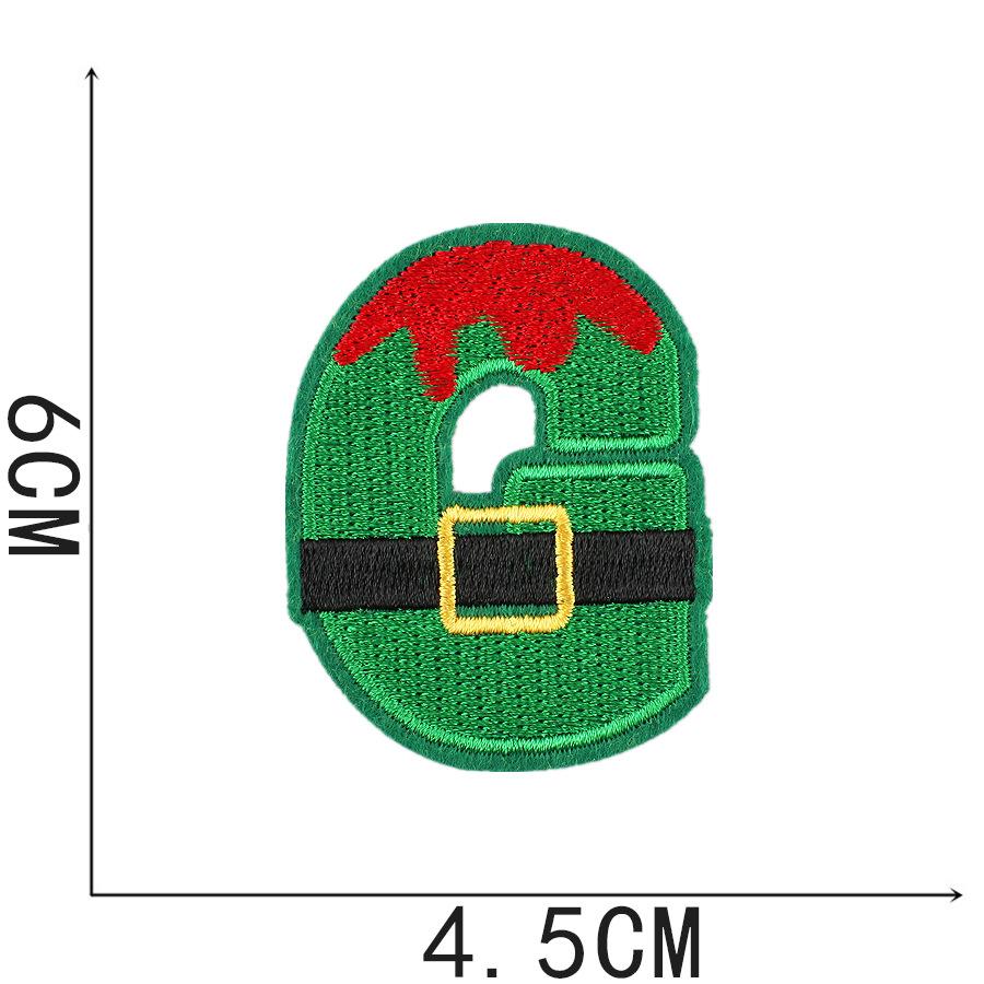 New Christmas Letter Embroidery Cloth Sticker Christmas Tree Towel Embroidery Patch Sticker Snowman Snowflake Computer Embroidery Chapter Boy