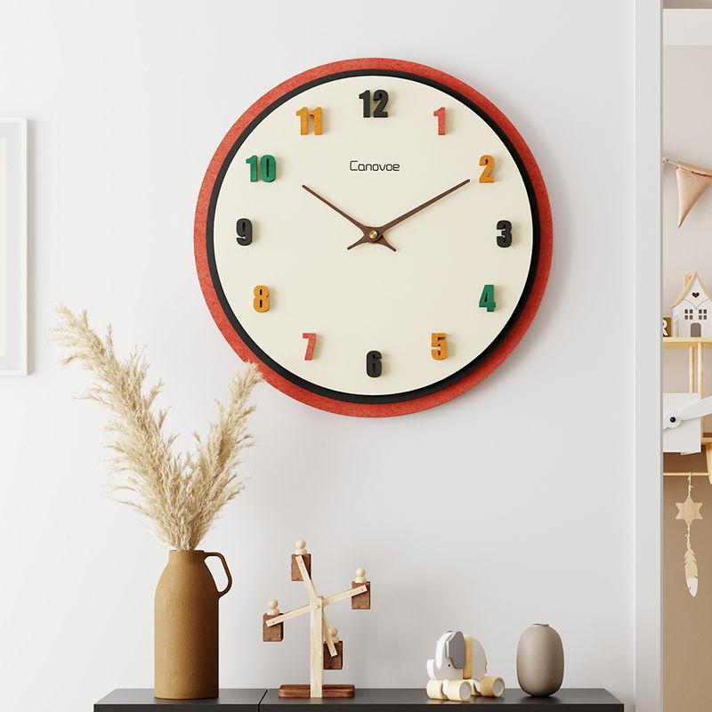 

Modern Simple Mute Clocks Acrylic Coffee Shop Living Room Silent Wall Hanging Clock Quartz Watch Home Decoration (Red,30x30cm) красный