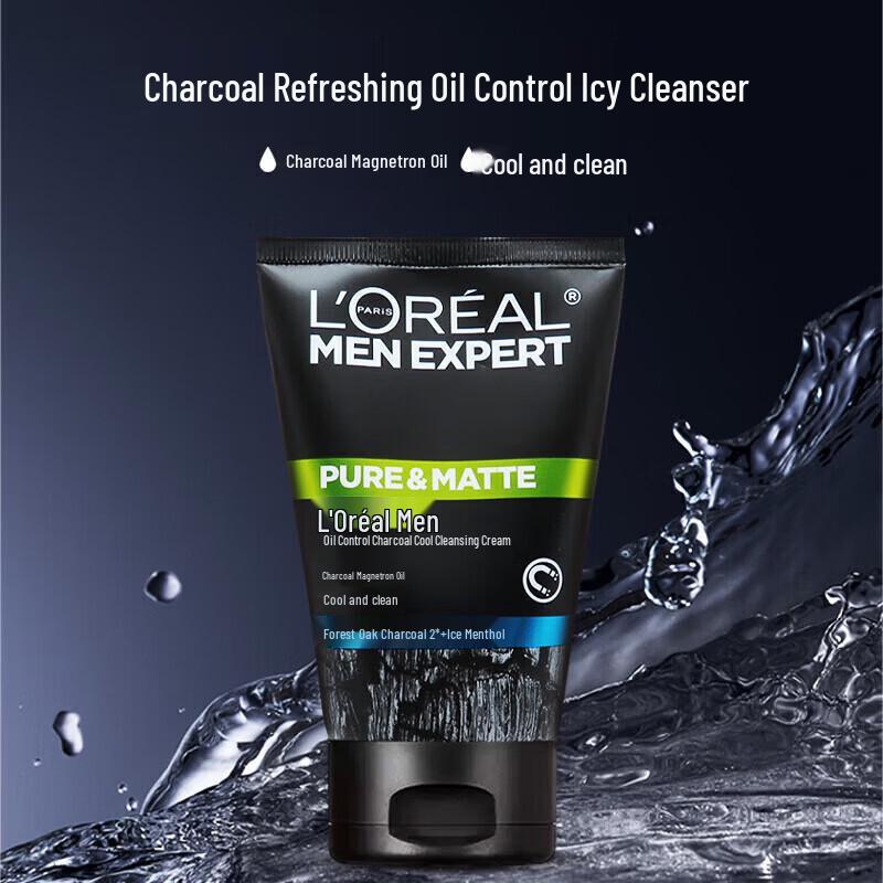 L'Oreal Men Expert Ice Cool Oil Control Face Wash (3 X 100ml)