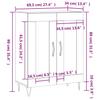 Sideboard Sonoma Oak 69.5 x 34 x 90 cm Particleboard