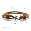 Simple Style Shark Bracelet For Men Sliding And Adjustable Rope Braslet Beach Surfing Nautical Braclet Accesorios Hombre Pulsera