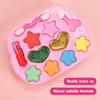 Heart Of The Ocean Makeup Handbag Water Soluble Safe Girls Cosmetic Box Play House Toy Real Glitter Lipstick