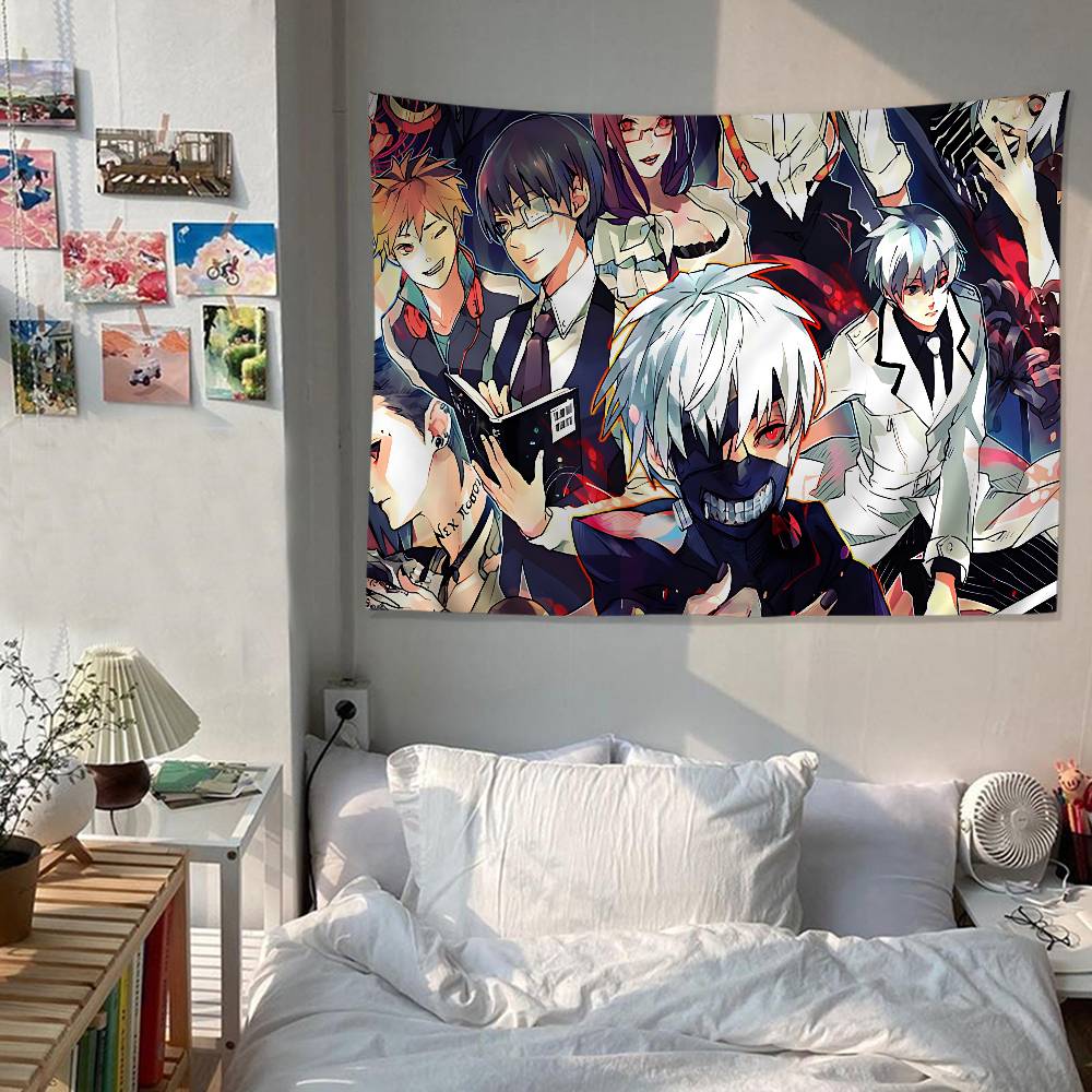 Tokyo Ghoul Anime Cartoon Tapestry Home Decoration Hippie Bohemian Decoration Divination Home Decor