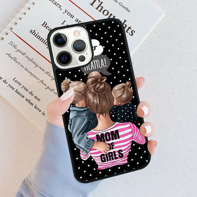 Beautiful Mother Daughter Son Phone Case Cover For iPhone 17 Air 16 15 14 Plus Apple 16 11 12 13 Pro Max Coque