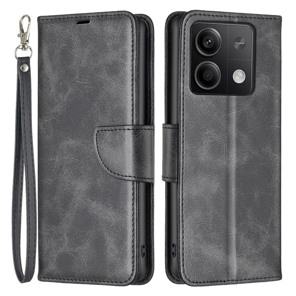 For Xiaomi Redmi Note 13 5G Leather Case Shockproof TPU Stand Solid Color Phone Cover