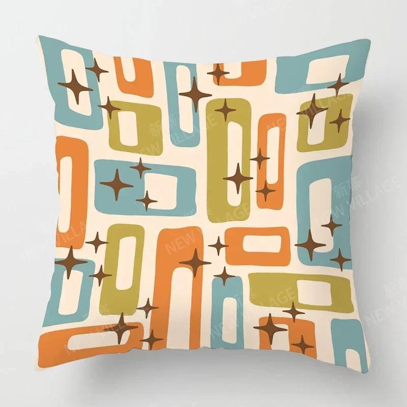 Nordic Fall Home Decor Autumn Throw Pillow Case Sofa Cushion Cover Modern  Geometry