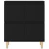 Sideboards 2 Pcs Black 60 X 35 X 70 Cm Engineered Wood