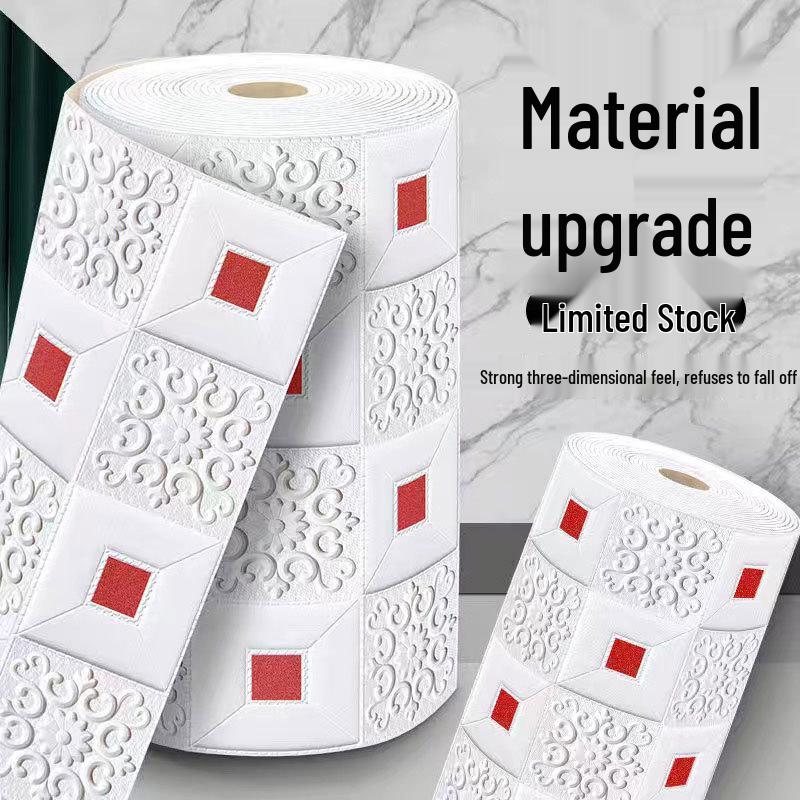 3D Waterproof Self-Adhesive Wall and Ceiling Wallpaper for Living Room and Bedroom Decor.