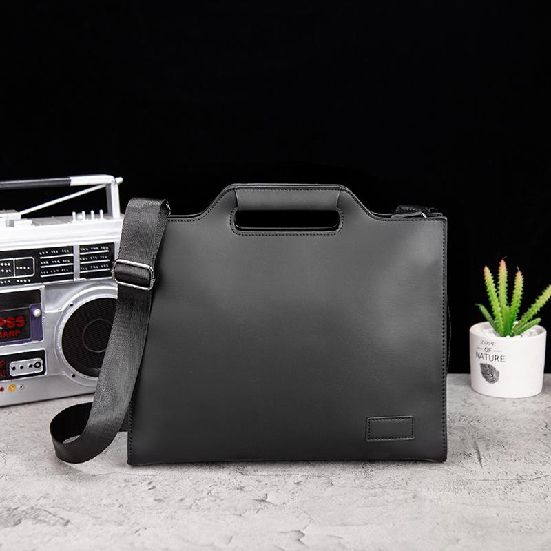 

Мужская деловая повседневная сумка в стиле ретро, ​​портфель, сумка для ноутбука, мужская сумка через плечо, портативная сумка-мессенджер 34cm*6cm*27cm чёрный
