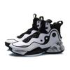 New LiNing Qiankun Cushioned Slip Resistant High Top Performance Basketball Shoes Men's Black White ABAQ051-1