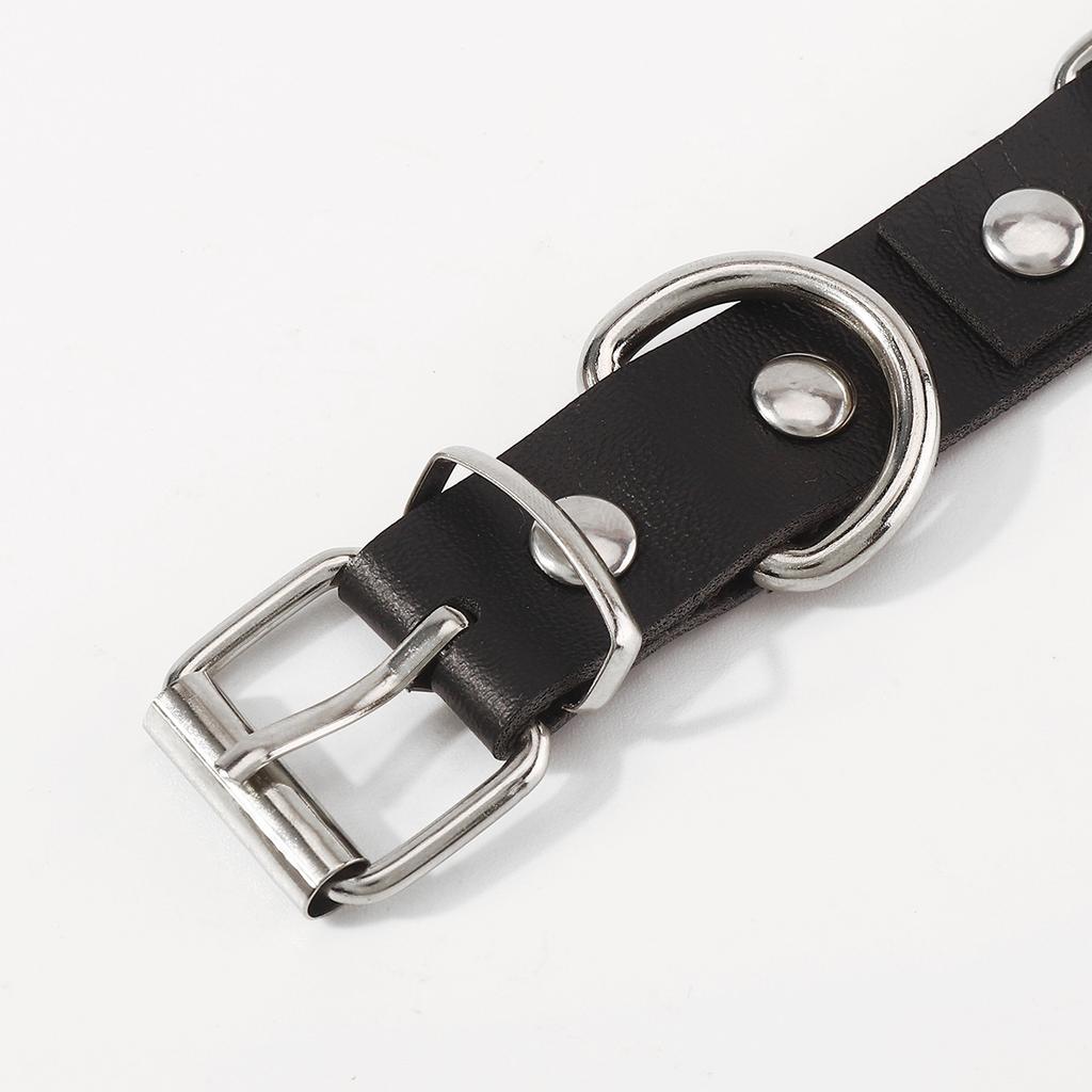 Sladký a cool styl personalizovaný PU obojek pro ženy, nýtovaný motýlek kreativní rockový originální styl kožený náhrdelník