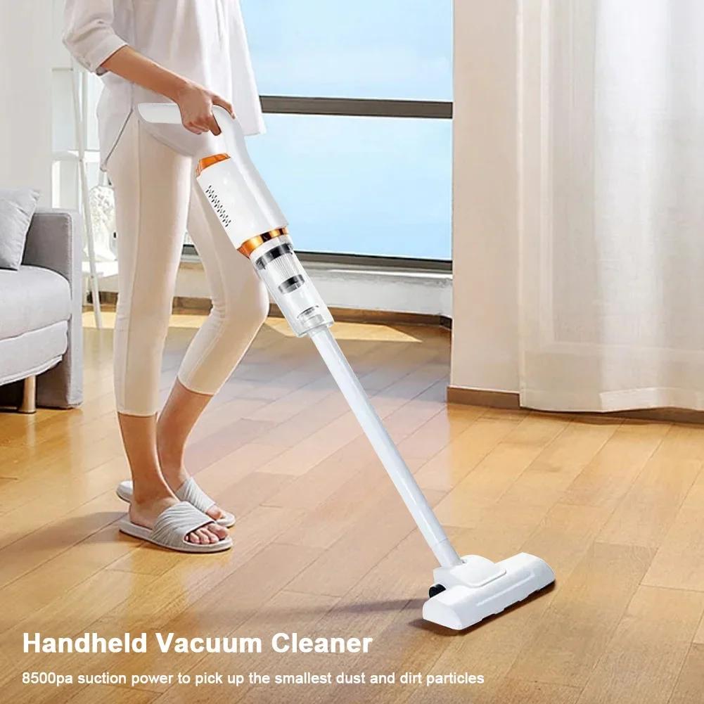 8500PA Vacuum Cleaner Portable Wireless Vacuum Cleaner Car Use 120W Large Suction USB Rechargeable Cordless Home Vacuum Cleaner