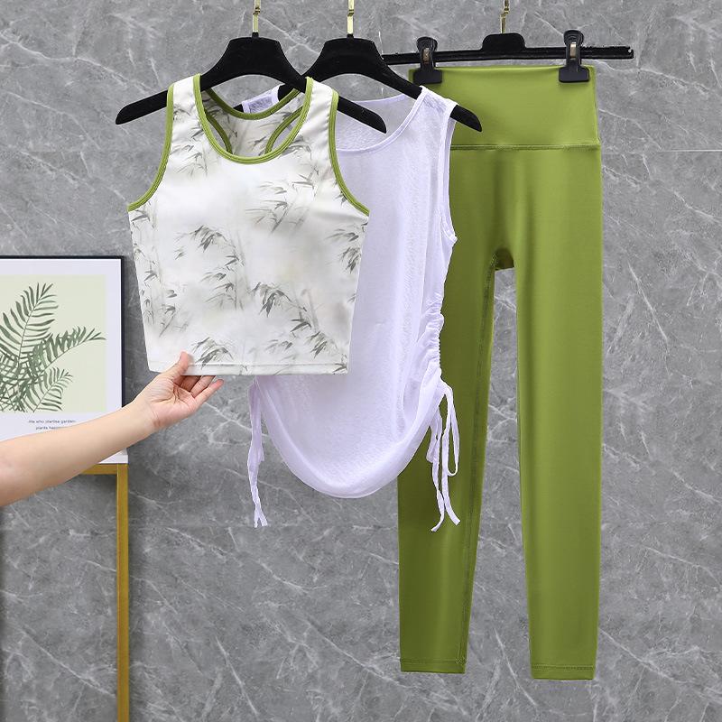 2025 Euro-American High-Intensity Shockproof Yoga & Sports Vest Pilates Set
