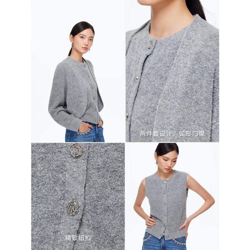 Veromoda 2025 A/W V-Neck Two-Piece Knit Top