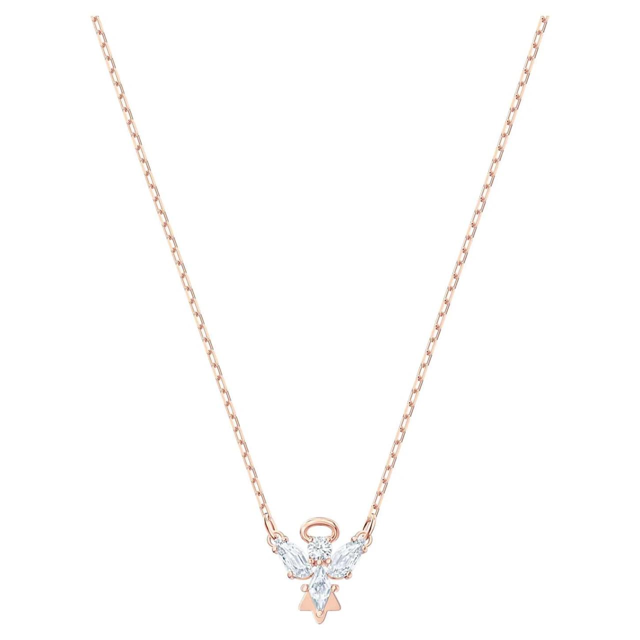Swarovski Maģiskā Eņģeļa Kaklarota Balta Rožu