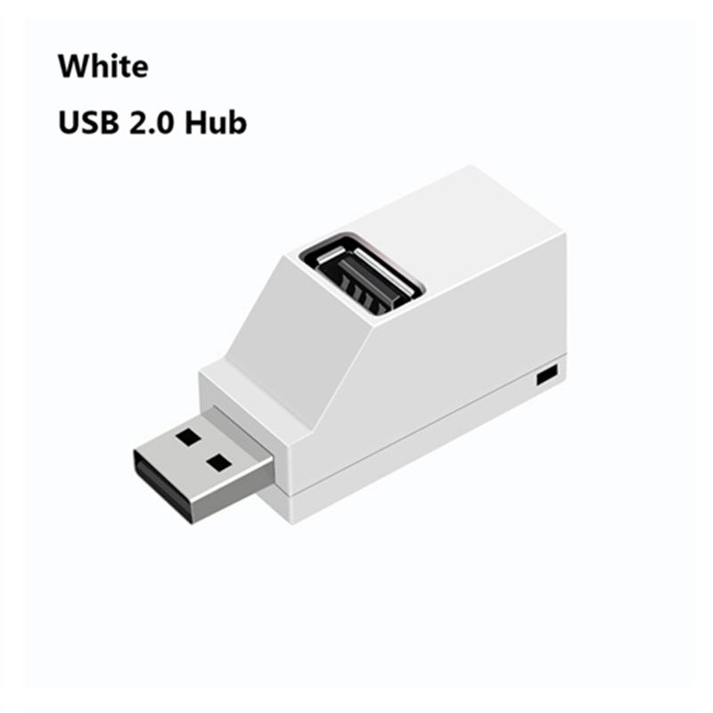USB 3-Port Direct Plug Splitter: 2.0 + 3.0 Portable Mini Hub