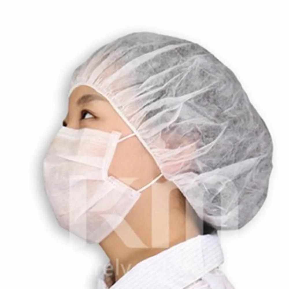 Disposable Non-woven Sanitary Caps 100P Disposable Sanitary Caps Disposable Non-woven Caps