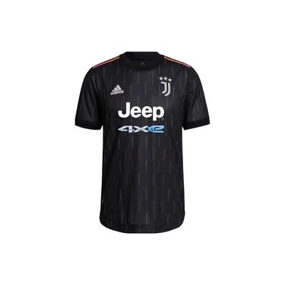 Juventus Auswärts Spielerversion Rundhals Kurzarm Fußballtrikot Herren Tops Schwarz GS1437
