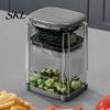 Vegetable Cutter for Potato French Fry Cutter, with Large-Capacity Visible Box, Stainless Steel Blades Multi-function Chopper Quick Press Cutting