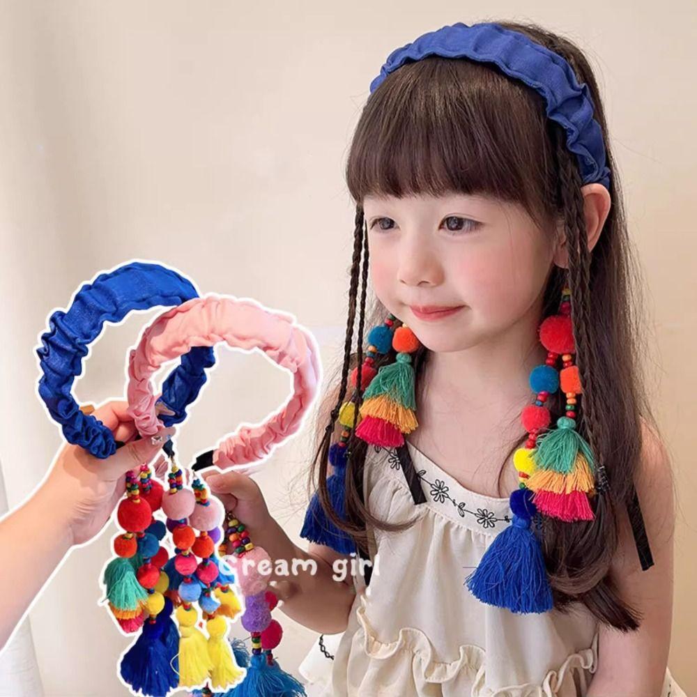 Exotic Tassels Hairdband Retro Bohemian Headbands Retro Ethnic Style Headband  for Children