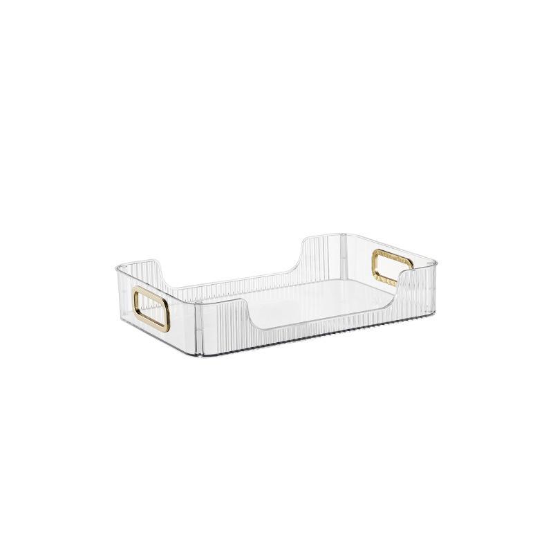 Living Room Storage Shelf with Cup Holder: Dining Table Organizer, Snack & Coffee Table Basket