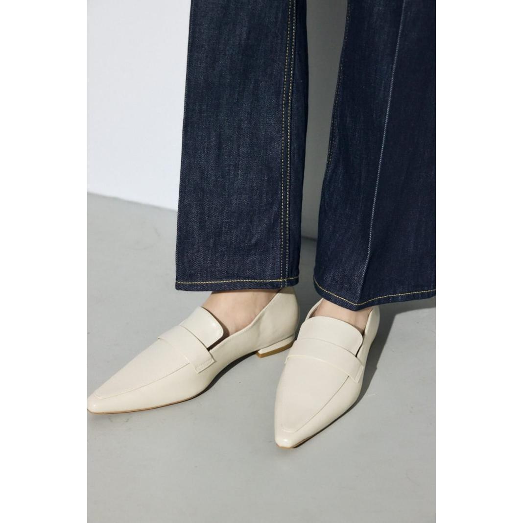 Pointed Toe Loafers AZUL BY MOUSSY Shoes Loafers Black [Free Shipping] [Rakuten Fashion]