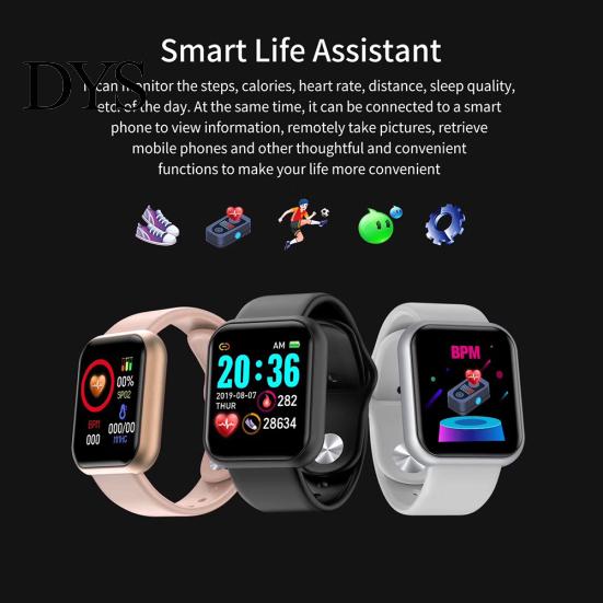 Y68 Waterproof Heart Rate Blood Pressure Monitor Smart Bracelet for iOS Android