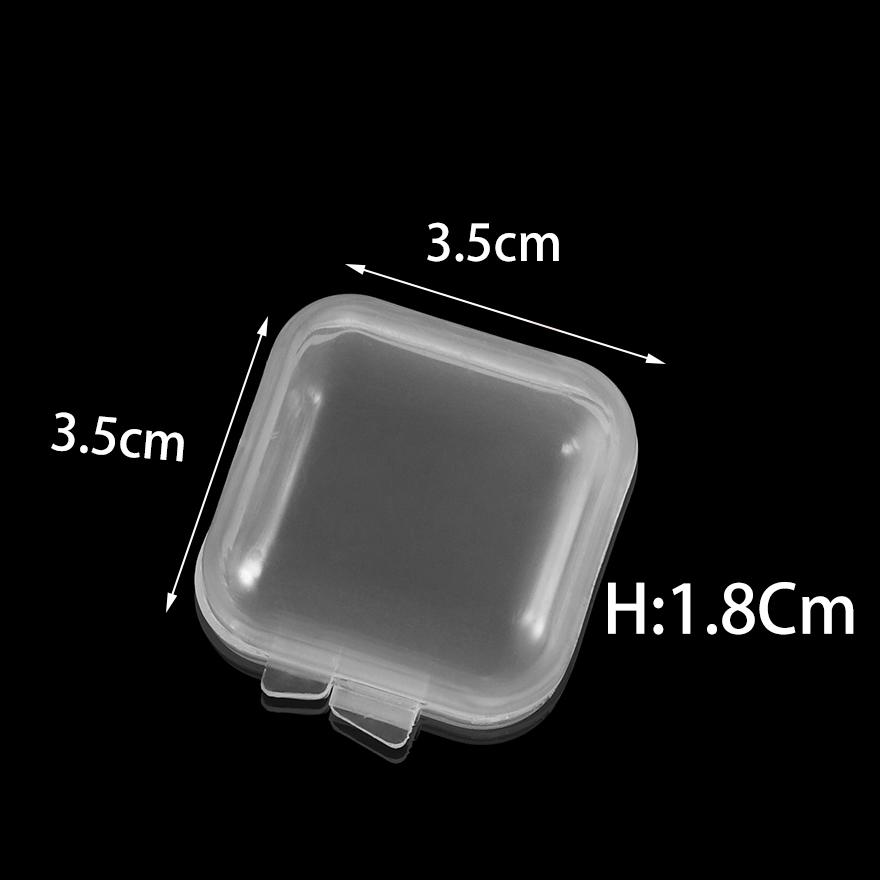 Multiple Styles Storage Container Jewelry Box Clear Plastic Organizer Box Earrings Rings Beads Storage Organizer Display Case