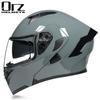 Motorcycle Helmets Men's and Women's Unveiling Helmets Full Helmets Tail Rider Bluetooth Locomotive Men's and Women's Winter Personality Electric