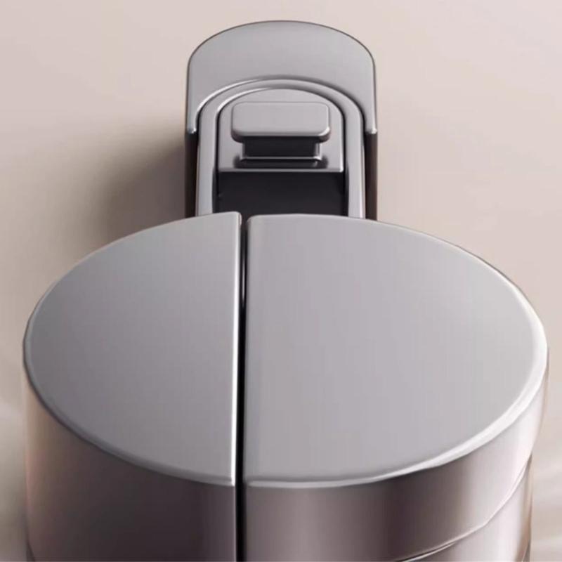 Toilet Brush and Holder, High-Density Nylon Brush Toilet Bowl Brush Set with Ergonomic Long Handle, Modern Bathroom