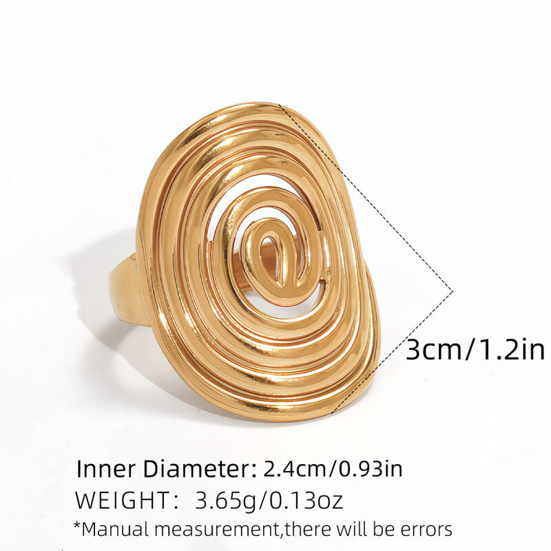 Stainless Steel Threaded Rotating Rings for Women Men Personality Gold Silver Color No Fade Opening Rings Jewelry Accessories
