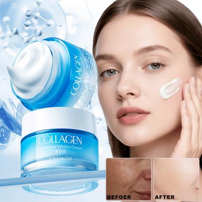 Collagen Moisturizing Whitening Cream Nourishes Tightens and Firms Facial Skin for Smooth Delicate Glow