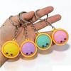 1/6 Stück Kawaii Mini Baozi Knödel Schlüsselanhänger mit Dampfkorb Cartoon Brötchen Anhänger Tragbare Essensanhänger Geburtstagsfeier Mitgebsel Geschenk