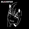 BLKUOPAR Zero Two Smile Anime Car Stickers Personality Peeker Cute Car Label Waterproof Sunscreen Silhouette Decal Decoration