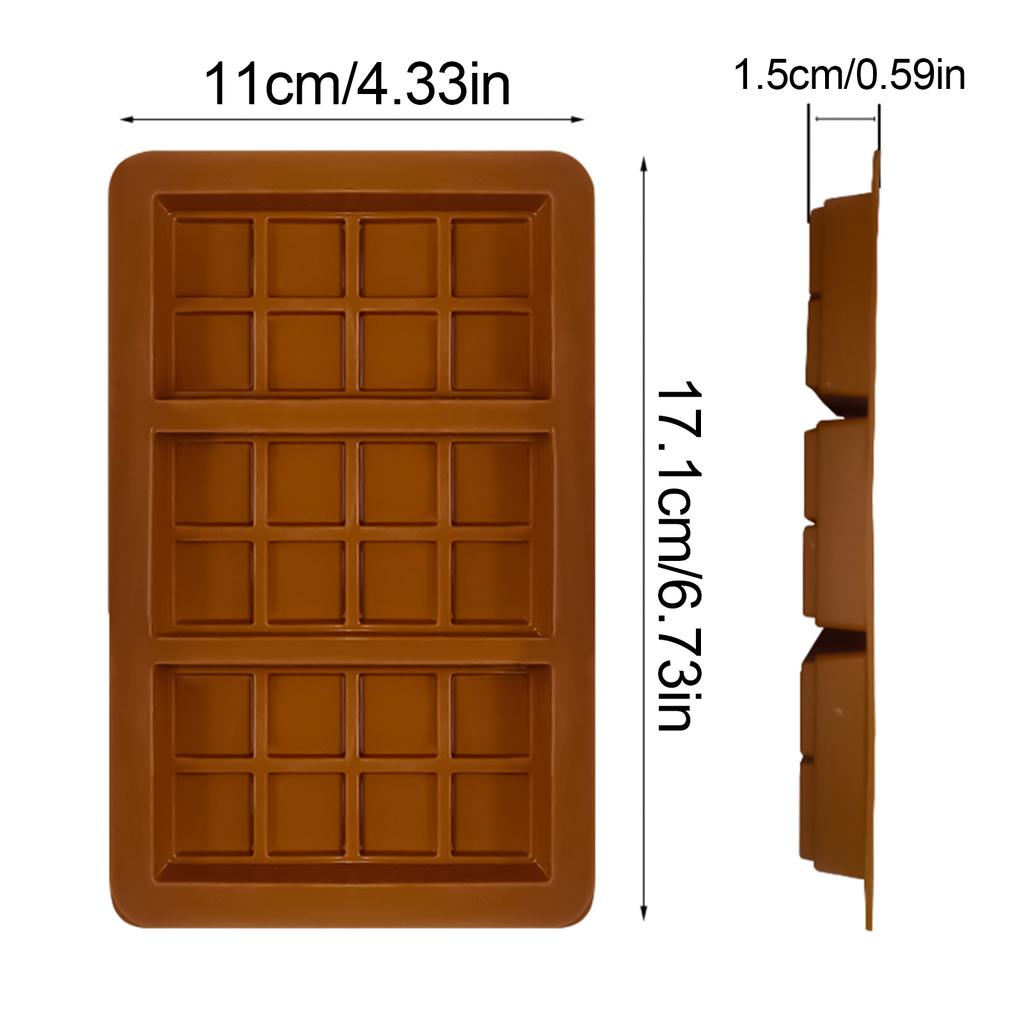 Chocolate Bar Molds Silicone Bars Break Apart Wax Melt Mould Easy Release Rectangle For Protein And Energy Handmade Gift Molds